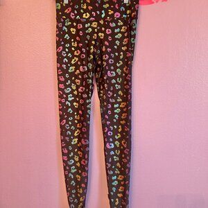 Terez rainbow cheetah leggings small
